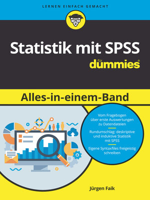 cover image of Statistik mit SPSS Alles in einem Band für Dummies